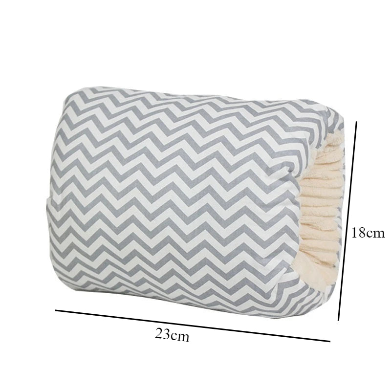 Nursing arm pillow measurements, 23 by 18 cm