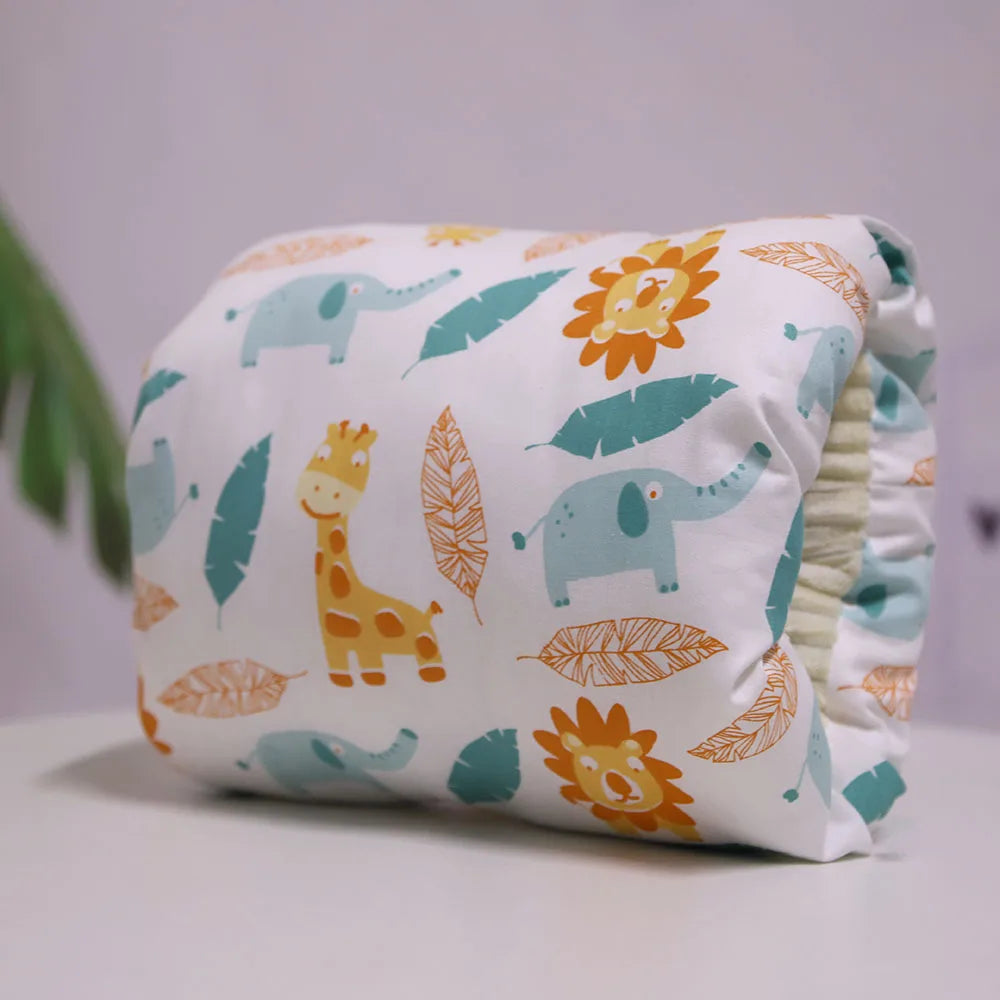 Nursing arm pillow in an animal print